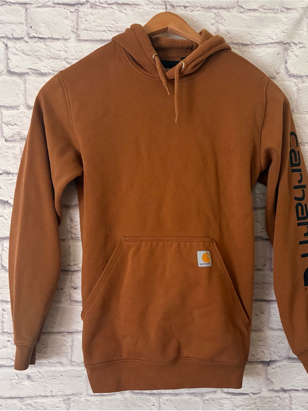 Carhartt Brown Workwear Pullover Hoodie - Small